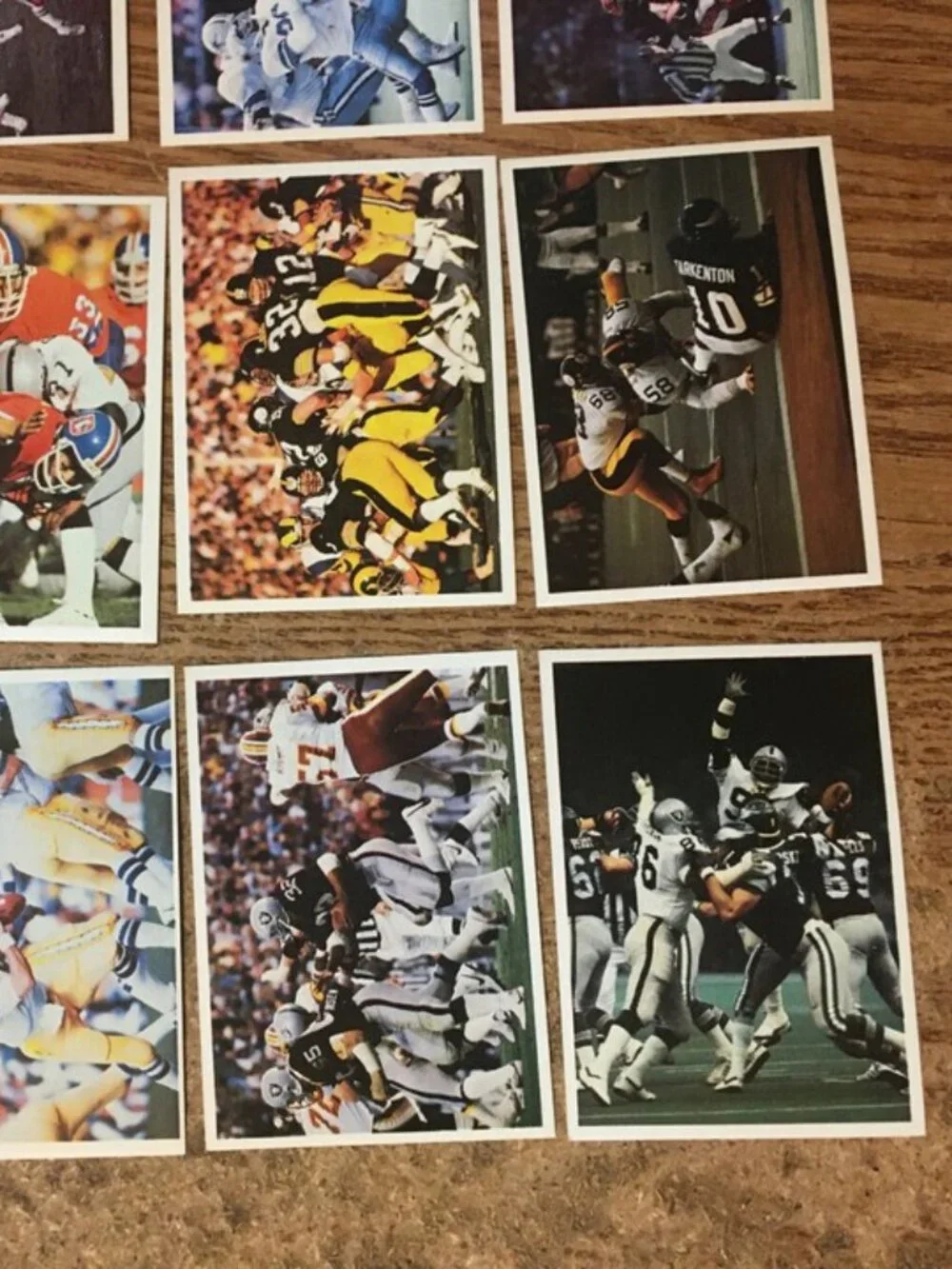 1986 JENO'S PIZZA ROLLS NFL ACTION STICKERS FOOD ISSUE COMPLETE SET OF 56